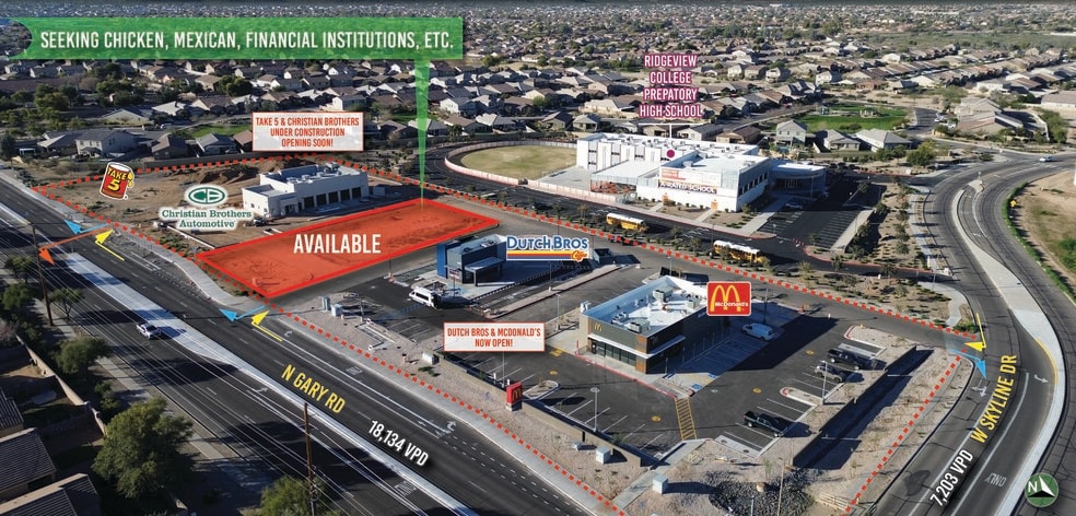 Primary Photo Of SWC GARY ROAD & SKYLINE DRIVE @ GARY RD & SKYLINE DR, San Tan Valley Land For Lease