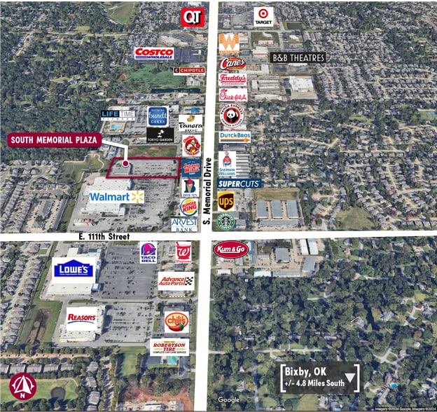 More Photos Of 10848 S Memorial Dr, Tulsa Unknown For Lease