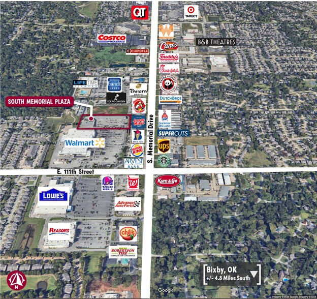 More Photos Of 10848 S Memorial Dr, Tulsa Unknown For Lease