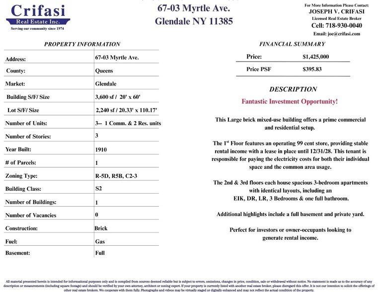 More Photos Of 6703 Myrtle Ave, Glendale Apartments For Sale