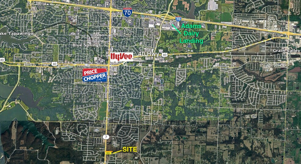 Primary Photo Of S & E of M7 Hwy & Lake Village blvd, Blue Springs Land For Sale
