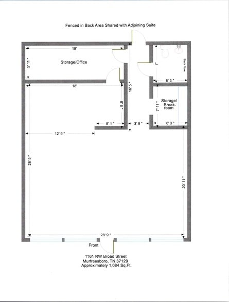 More Photos Of 1161 NW Broad St, Murfreesboro Office For Lease