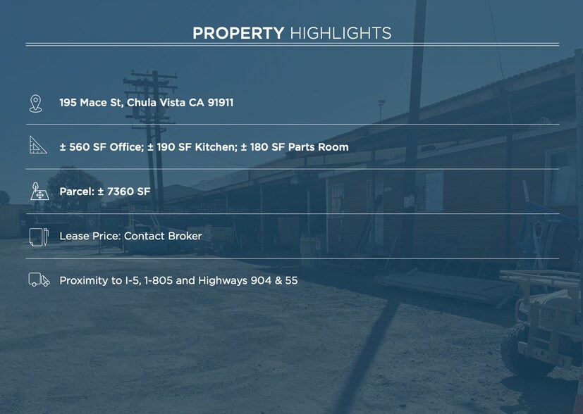 More Photos Of 195 Mace St, Chula Vista Warehouse For Lease