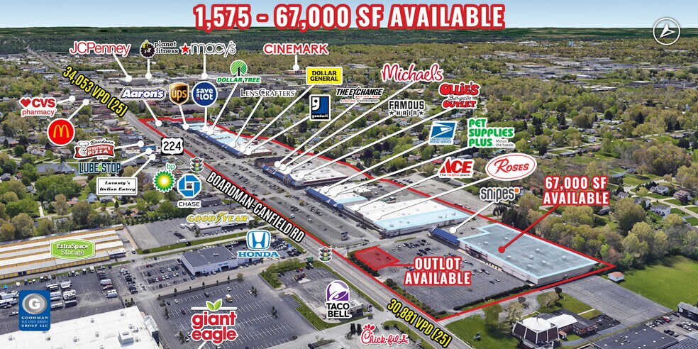 Primary Photo Of 101-501 Boardman-Canfield Rd, Youngstown Unknown For Lease