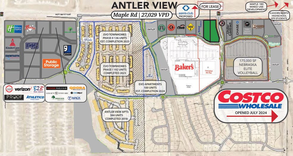 More Photos Of 180th & Maple, Elkhorn Land For Lease
