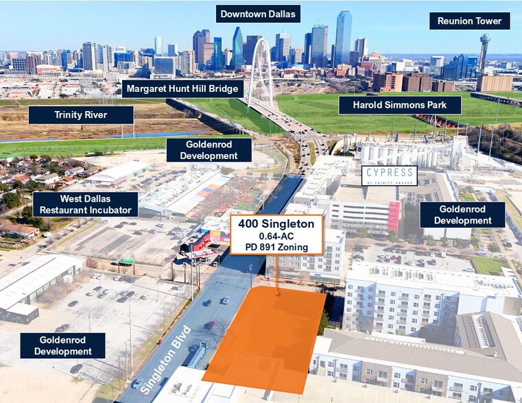Primary Photo Of 408 Singleton Blvd, Dallas Land For Sale