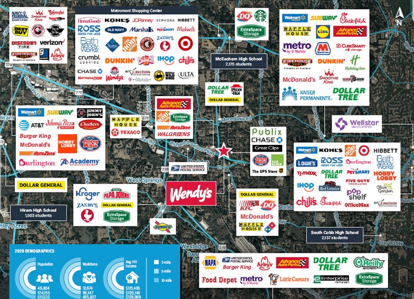 More Photos Of 1110 Richard D Sailors Pky, Powder Springs Fast Food For Sale