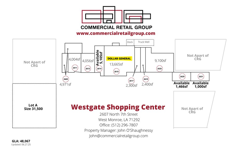 More Photos Of 2609-2633 N 7th St, West Monroe General Retail For Lease