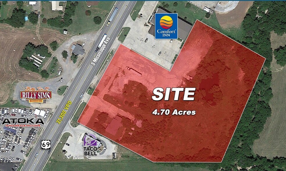 Primary Photo Of SE US 69 & SH3, Atoka Land For Sale