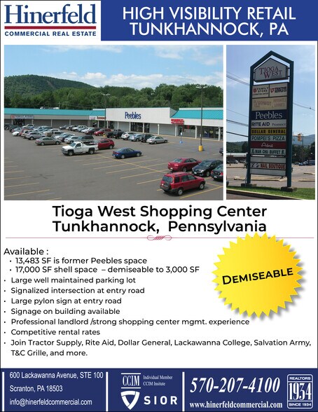 Primary Photo Of Rt 6, Tunkhannock Unknown For Lease