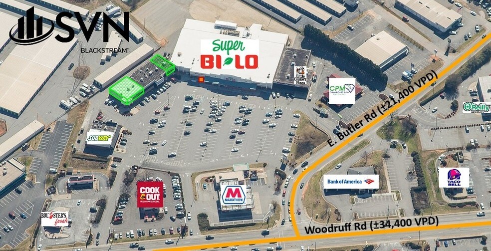 More Photos Of 1810-1832 Woodruff Rd, Greenville Freestanding For Lease