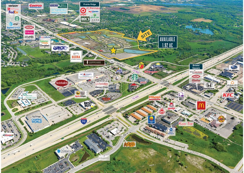 More Photos Of SWC Highway 50 & 104th Ave, Pleasant Prairie Land For Sale