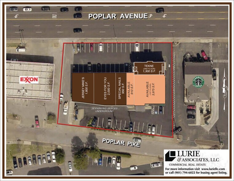 More Photos Of 6139-6161 Poplar Ave, Memphis Unknown For Lease