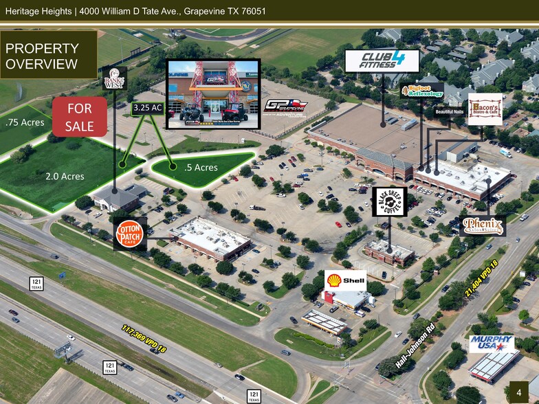 More Photos Of 4100 William D Tate Ave, Grapevine Land For Sale