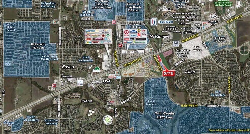 More Photos Of SEC of Exchange Pkwy & SH 121, Allen Storefront Retail Office For Lease