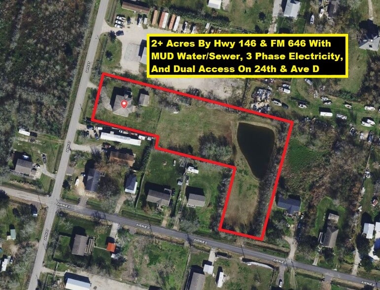 Primary Photo Of 333 24th St, San Leon Land For Sale