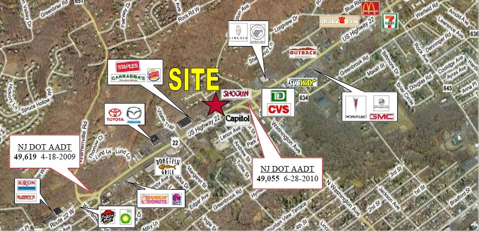 More Photos Of 172 Route 22 W, Green Brook Land For Sale