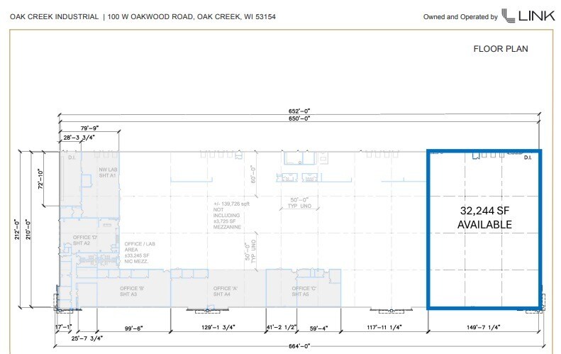 More Photos Of 100 W Oakwood Rd, Oak Creek Manufacturing For Lease