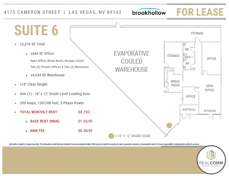 More Photos Of 4175 Cameron St, Las Vegas Light Manufacturing For Lease