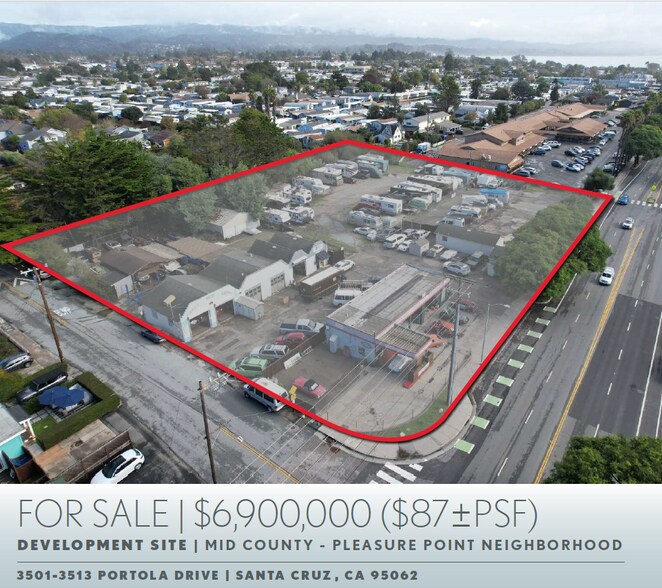 Primary Photo Of 3501 Portola Dr, Santa Cruz Land For Sale