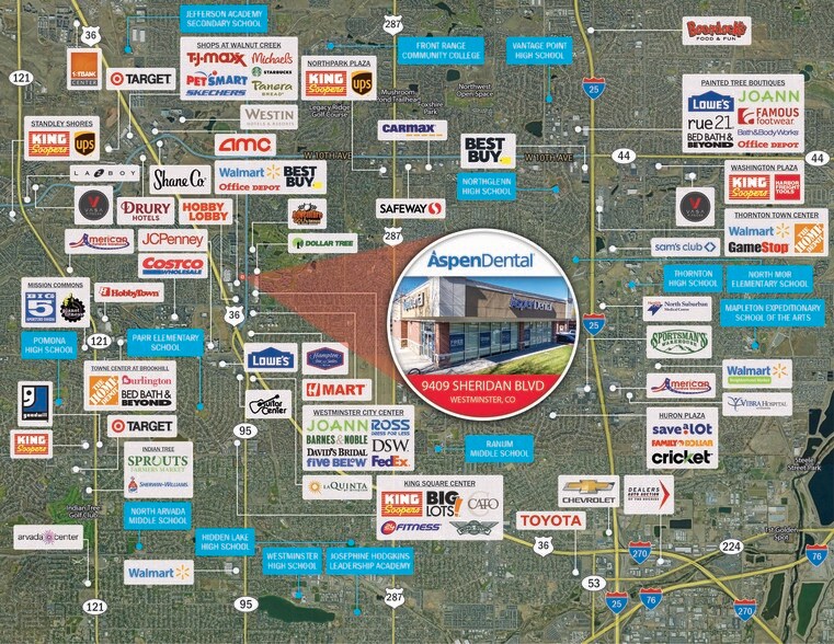 More Photos Of 9409 Sheridan Blvd, Westminster Freestanding For Sale