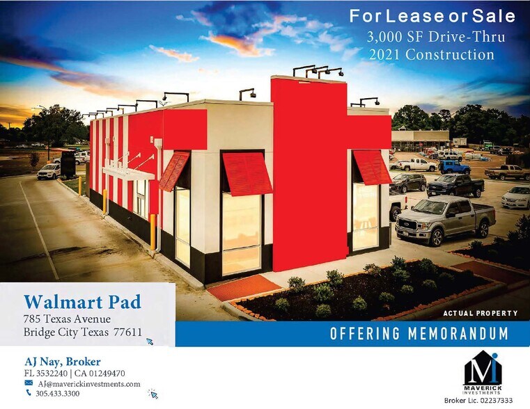 Primary Photo Of 785 Texas Avenue, Bridge City Fast Food For Lease