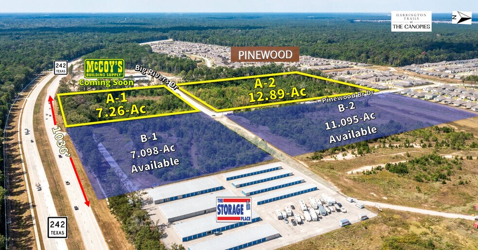 More Photos Of 21+Ac Hwy 242 & Big Rivers Rd, New Caney Land For Sale