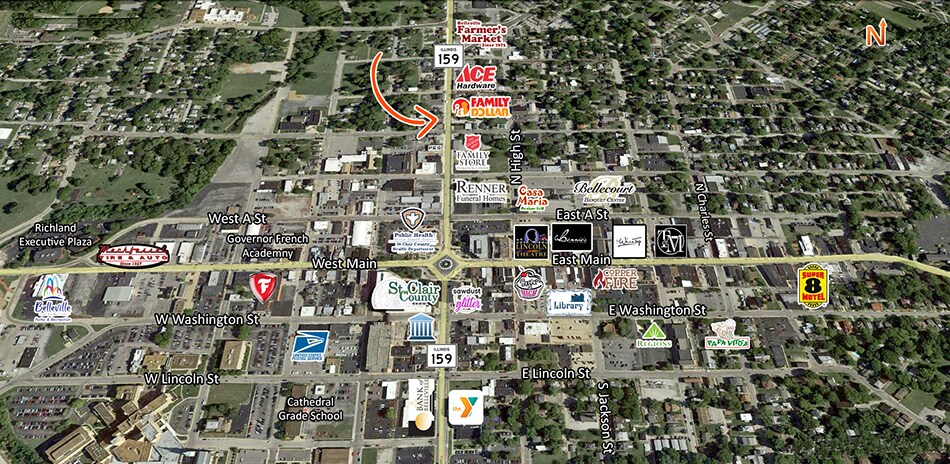 More Photos Of 305-309 N Illinois St, Belleville Storefront Retail Residential For Lease
