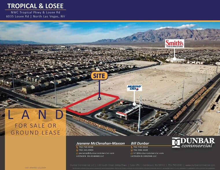 Primary Photo Of W/NWC Tropical Pky & Losee Rd, North Las Vegas Land For Lease