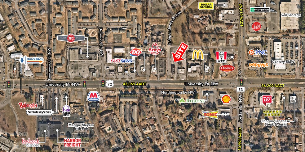 More Photos Of 4016 University Dr NW, Huntsville Fast Food For Lease