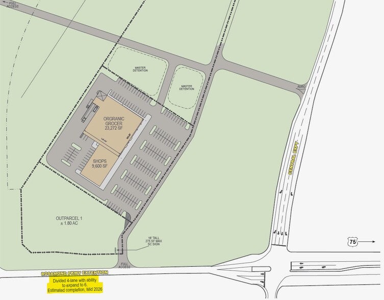 Primary Photo Of W County Rd 370 Rd @ N US 75, Anna Storefront For Lease