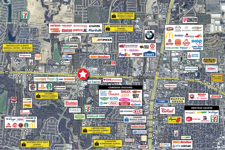 More Photos Of 3630 W University Dr, McKinney Bank For Sale