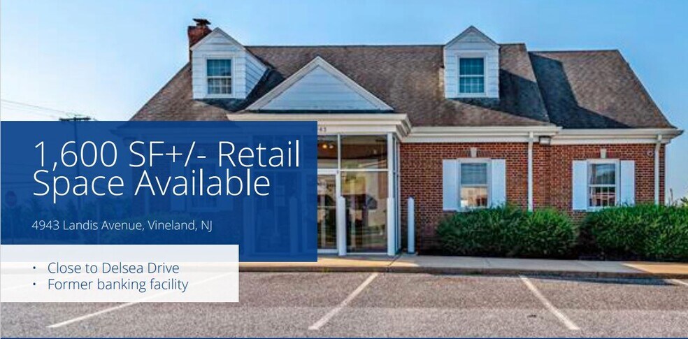 More Photos Of 4943 Landis Ave, Vineland Bank For Lease