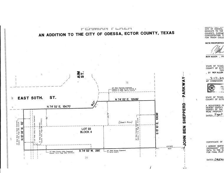 More Photos Of 5101 John Ben Shepperd Pky, Odessa Land For Sale