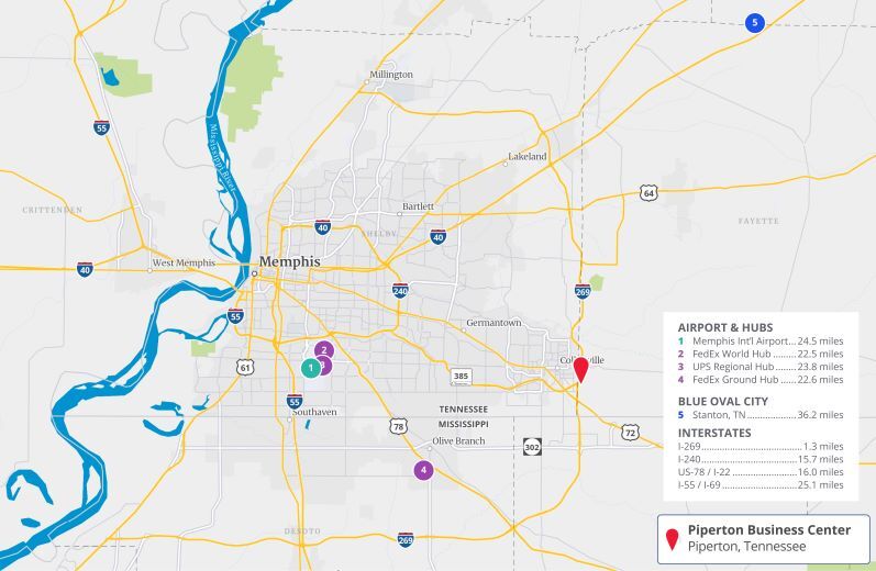 More Photos Of Hwy 385 at I-269, Piperton Warehouse For Lease