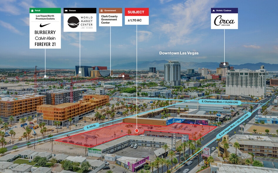 More Photos Of 1200 S Las Vegas Blvd, Las Vegas Land For Sale