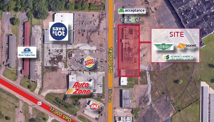 More Photos Of 1410-1434 Ellis Ave, Jackson Unknown For Lease
