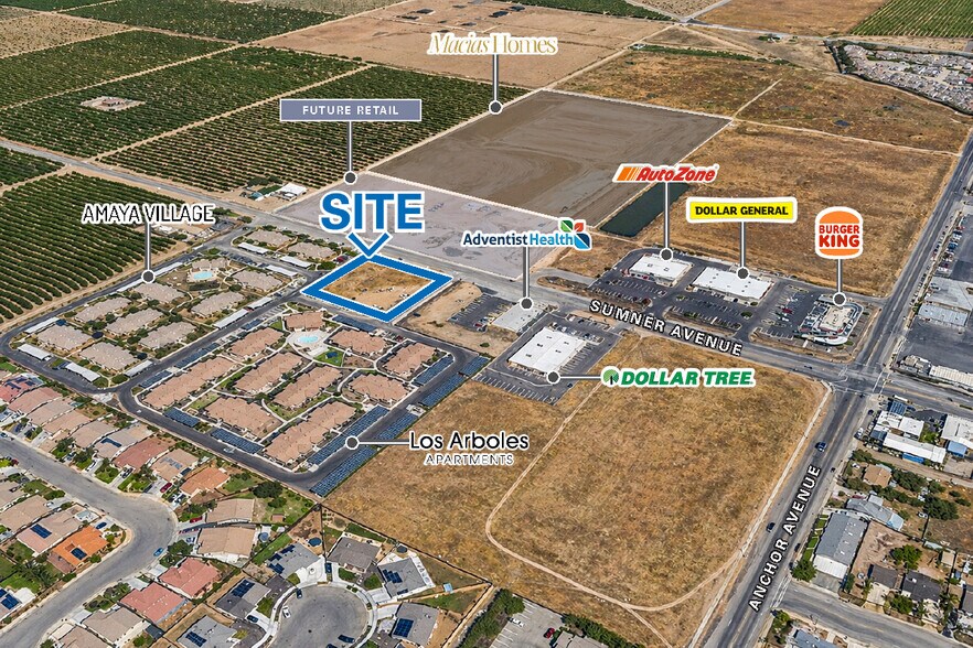 Primary Photo Of Commercial Land on Sumner Avenue, Orange Cove Land For Sale