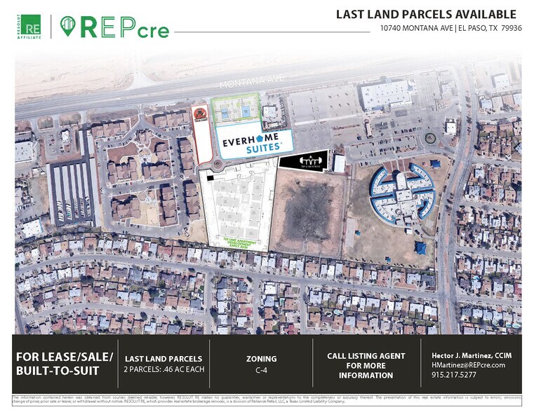 Primary Photo Of 10740 Montana Avenue, El Paso Land For Sale
