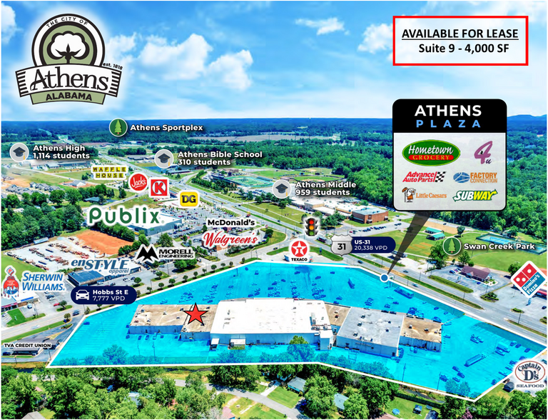 More Photos Of 100 US Highway 31 S, Athens Unknown For Lease