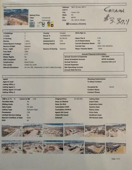 More Photos Of 3647 US Highway 395, Carson City Warehouse For Sale