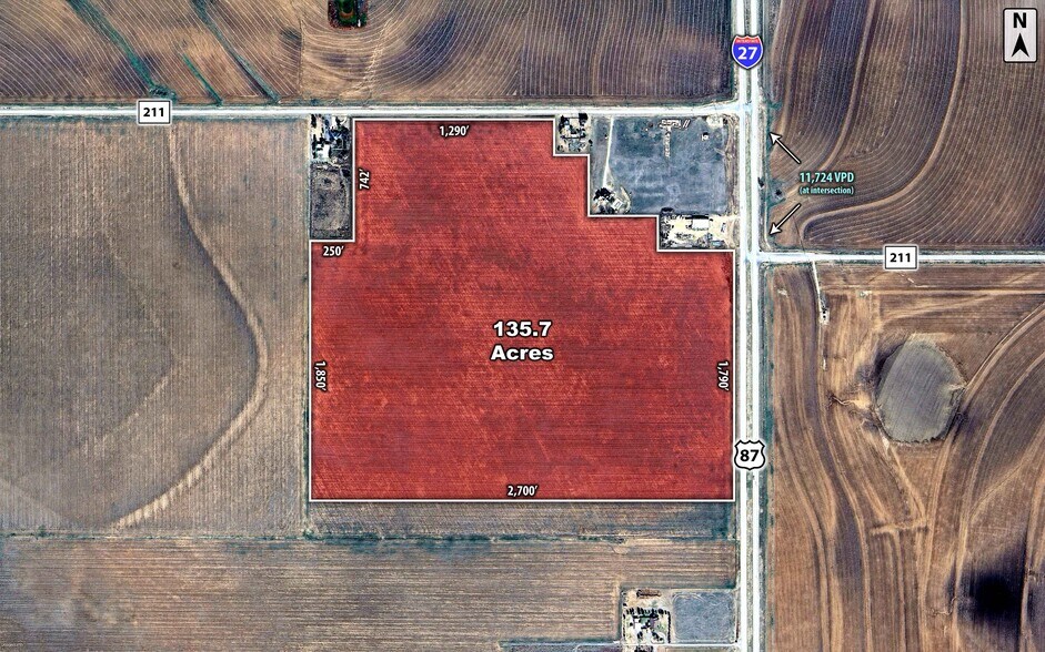 Primary Photo Of SWQ I-27 & FM 211, Wilson Land For Sale