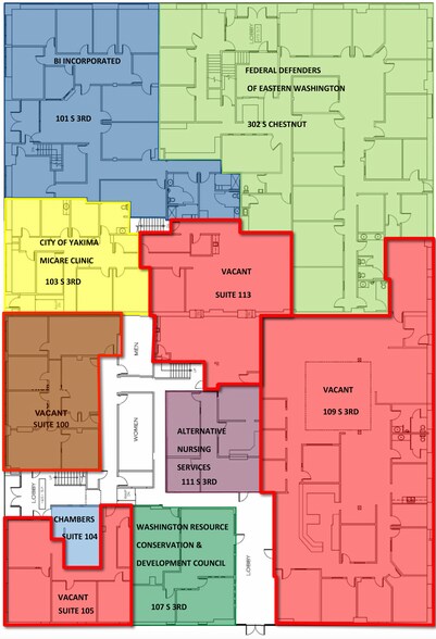 More Photos Of 101-111 S 3rd St, Yakima Office Residential For Lease