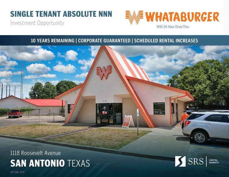 Primary Photo Of 1110 Roosevelt Ave, San Antonio Fast Food For Sale