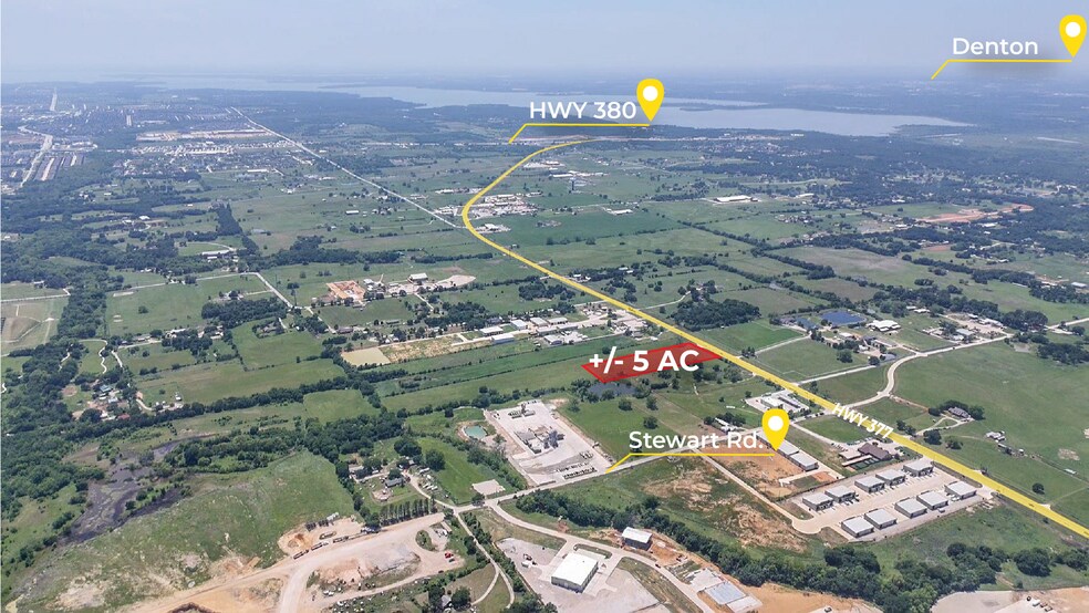 More Photos Of 4354 Highway 377, Aubrey Land For Sale