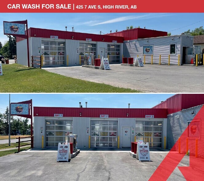 Primary Photo Of 425 7th Ave SE, High River Carwash For Sale