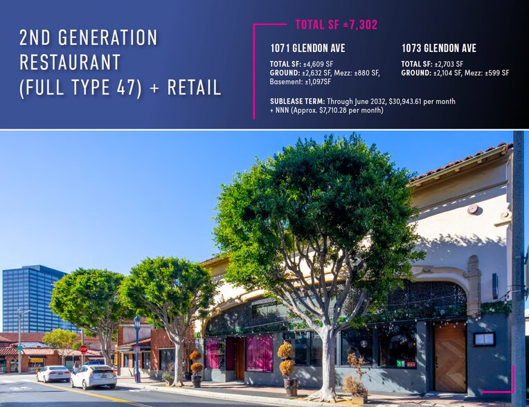 More Photos Of 1073 Glendon Ave, Los Angeles Storefront Retail Office For Lease