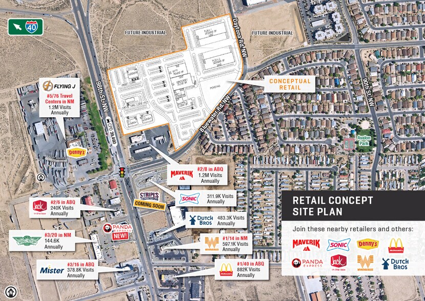 More Photos Of SEC I-40 & 98th St, Albuquerque Land For Lease