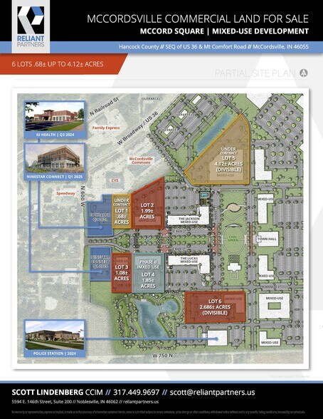 More Photos Of US 36 & Mt. Comfort Road, McCordsville Land For Sale