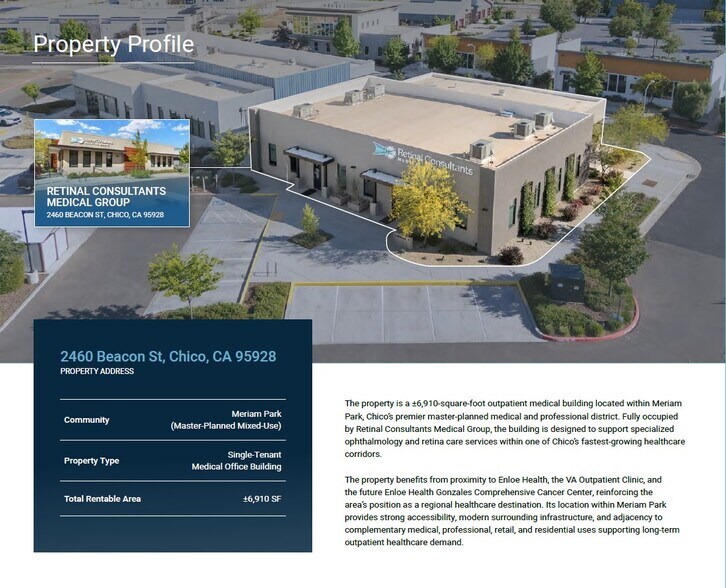 More Photos Of 2460 Beacon St, Chico Healthcare For Sale